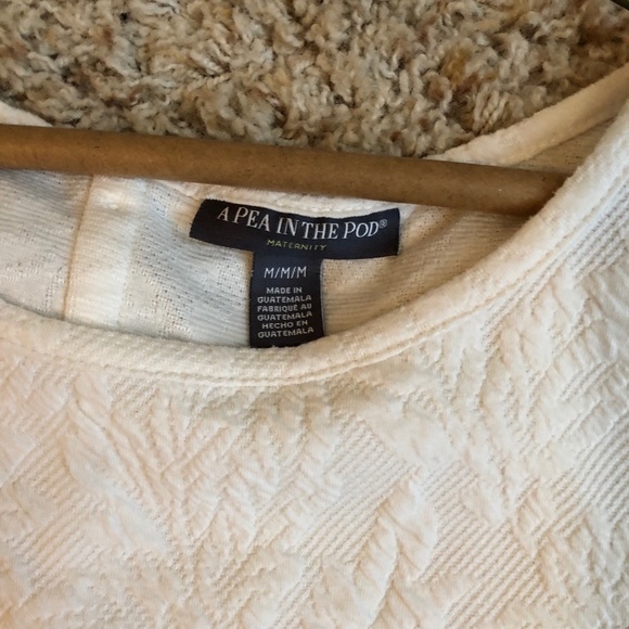 White maternity pea in the pod top size medium - Picture 2 of 2